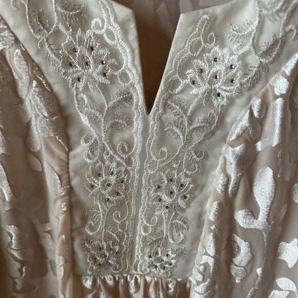 Women's Indigo Soul Velour Hippie Long Sleeve Shirt‎ Size Large - Picture 3 of 5